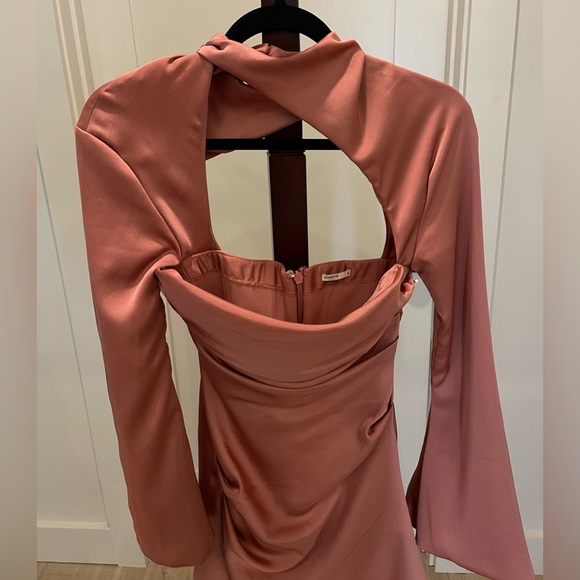 HOUSE OF CB Toira Satin Corset Minidress in Rose Size XS - Picture 4 of 15